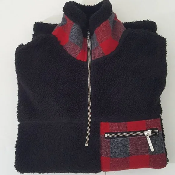 Women's NATURAL REFECTION Hoodies & Sweatshirts Size S Black / Red - Picture 1 of 8